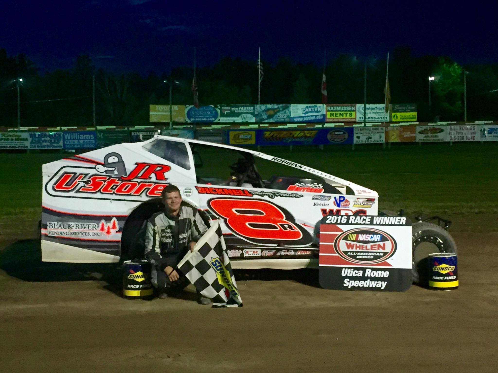 ROB BELLINGER SCORES SECOND VICTORY AT UTICAROME SPEEDWAY WHILE STEVE